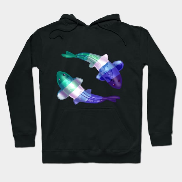 MLM LGBTQ Koi Fish Hoodie by YouAreValid